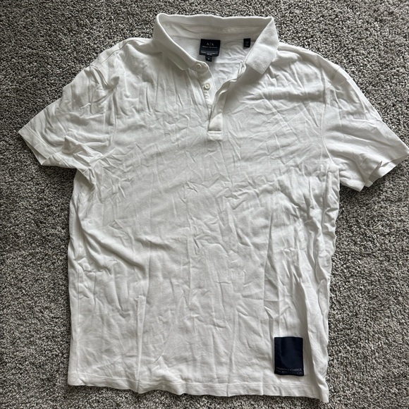 A/X Armani Exchange White Polo Shirt - Picture 1 of 1